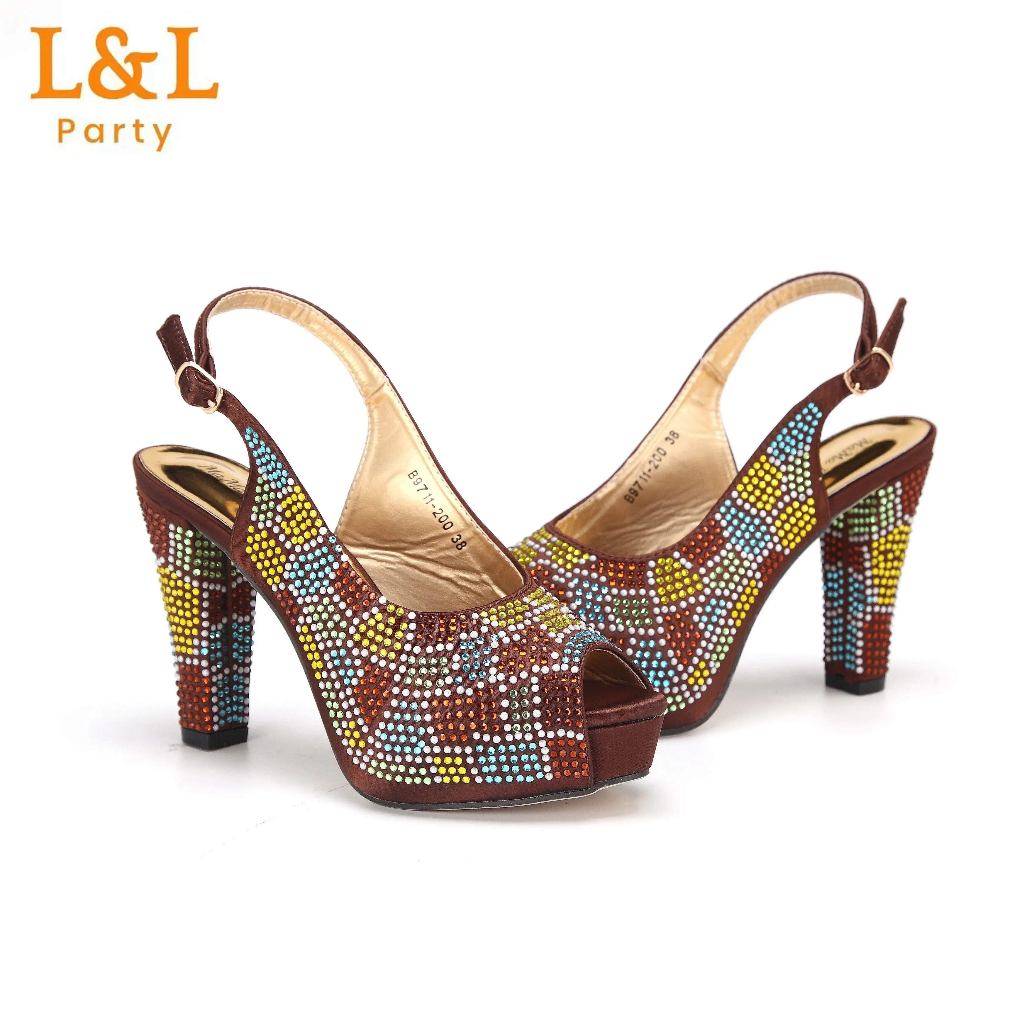 African Wedding Shoes and Bag Set