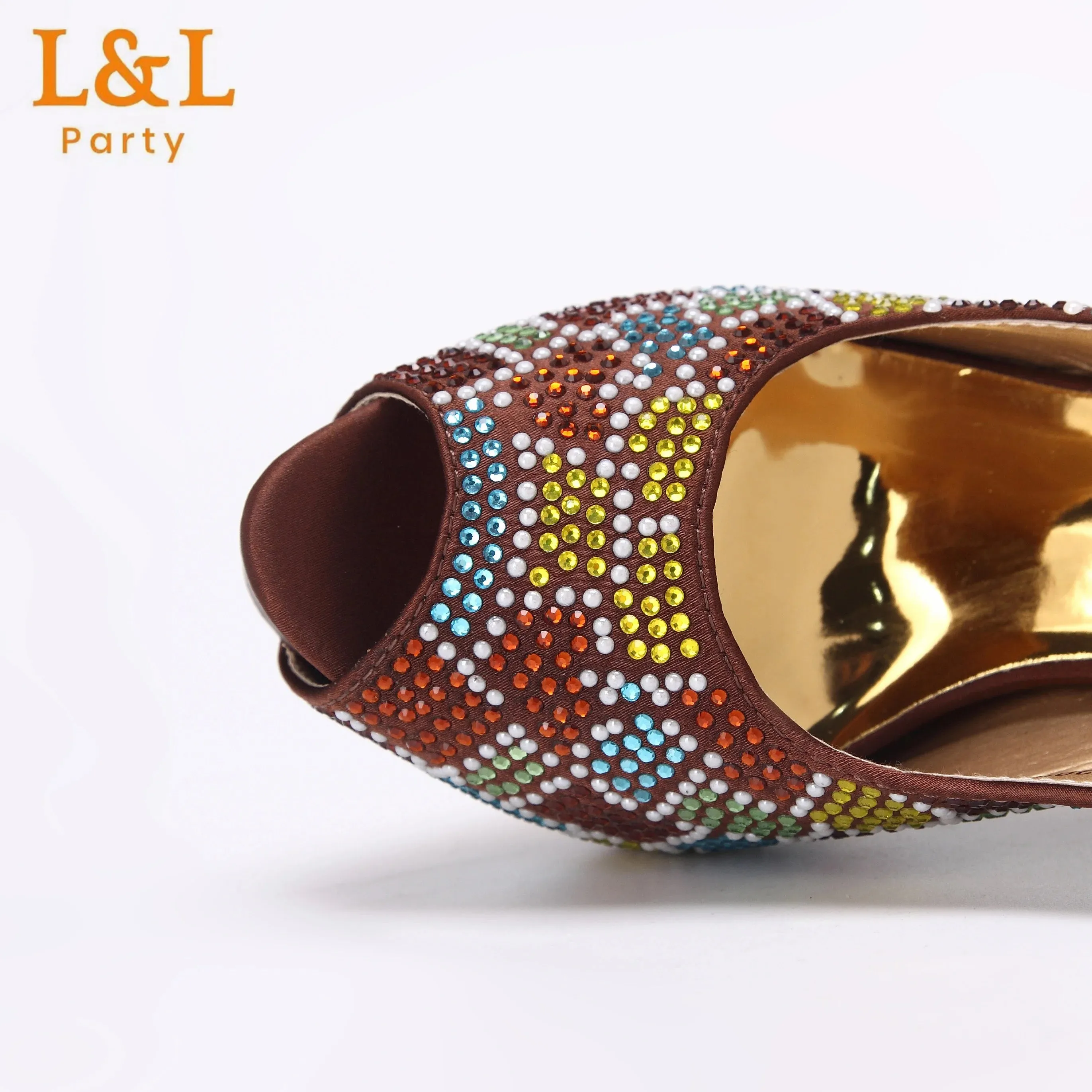 African Wedding Shoes and Bag Set