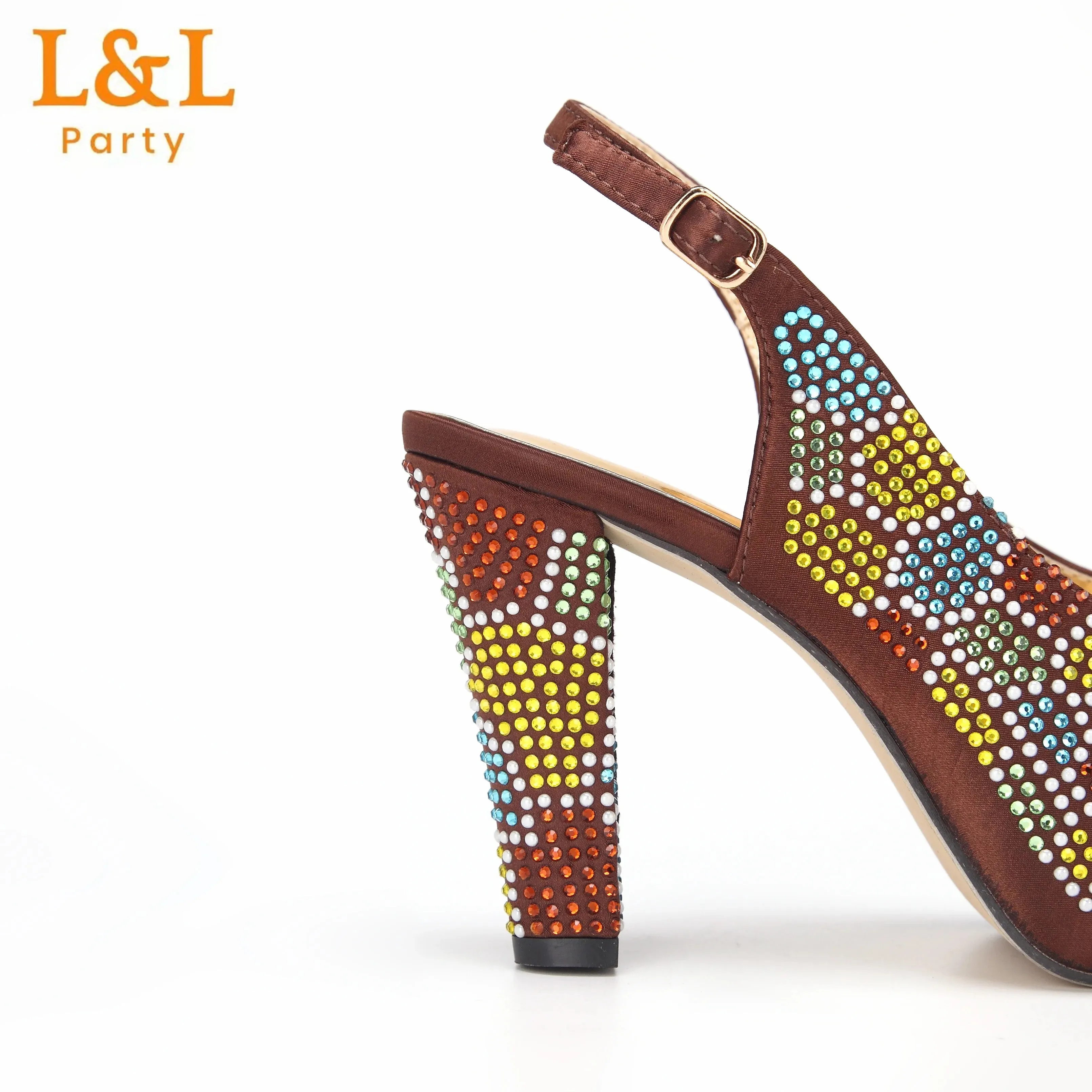 African Wedding Shoes and Bag Set