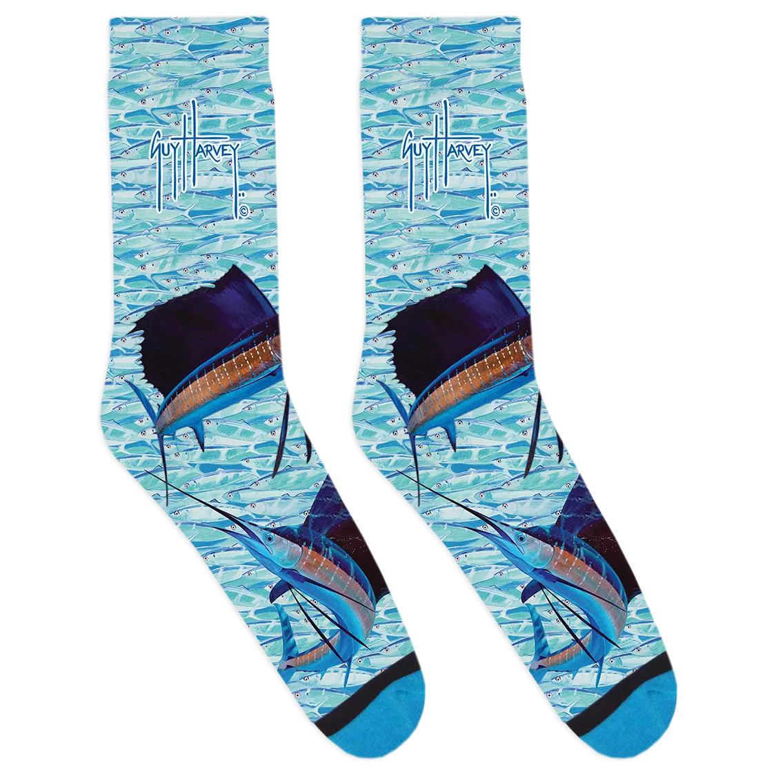 Baitwall Sails Blue Socks