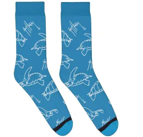 Blue Turtles Socks