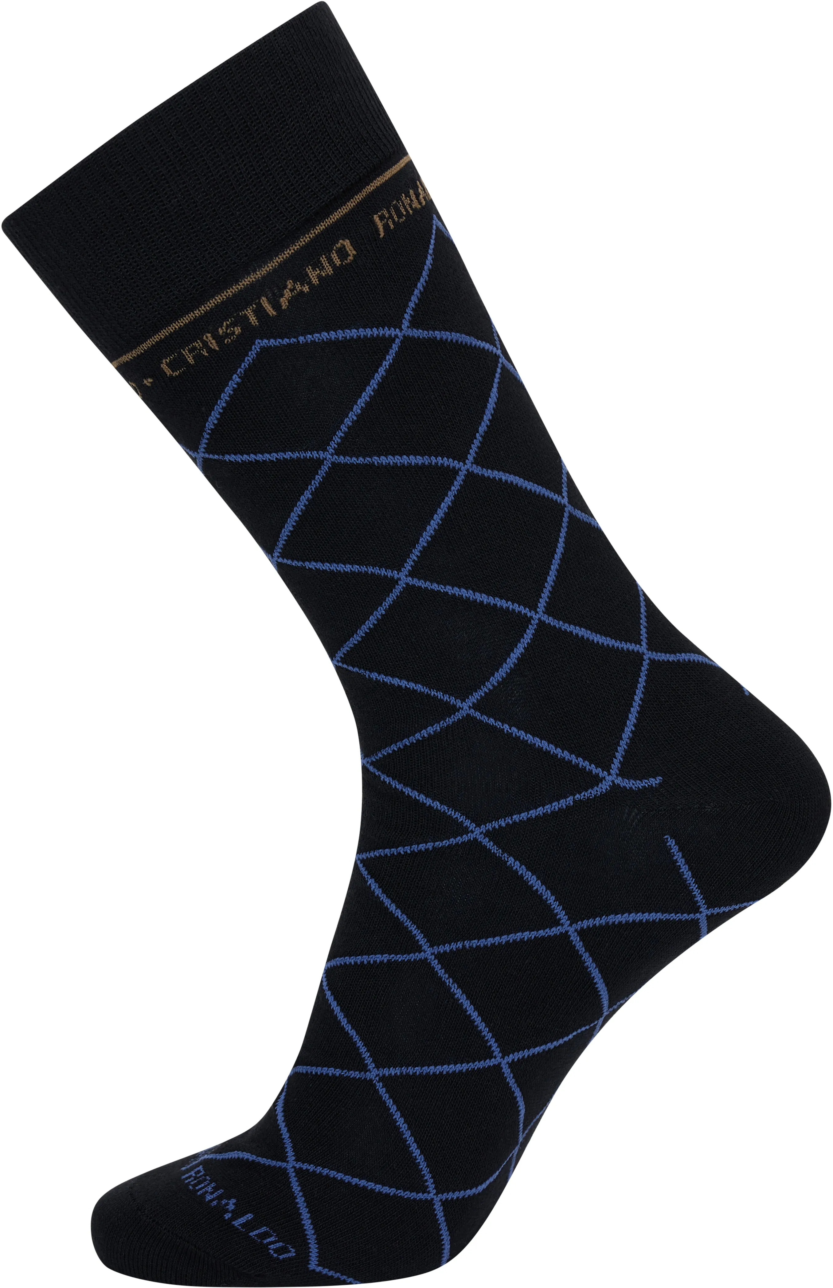 CR7 Men's Cotton Blend 3-Pack Fashion Socks, multicolor