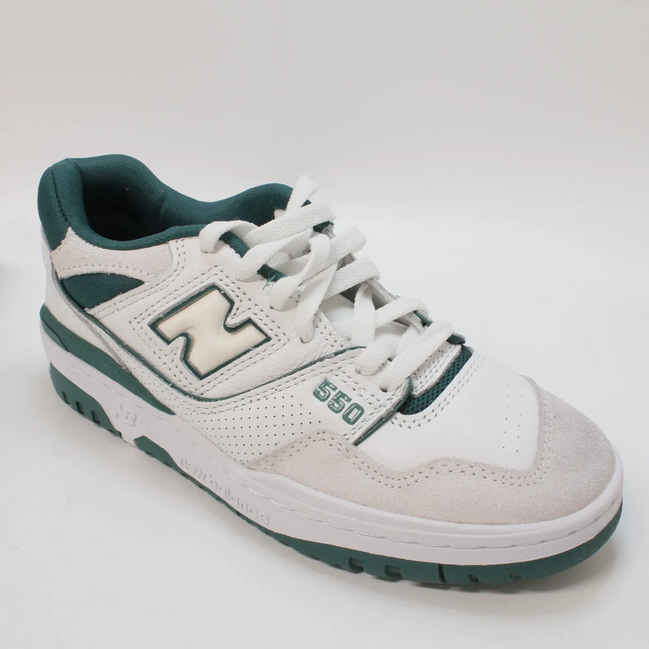 Mens New Balance Bb550 White Teal Offwhite Uk Size 5.5