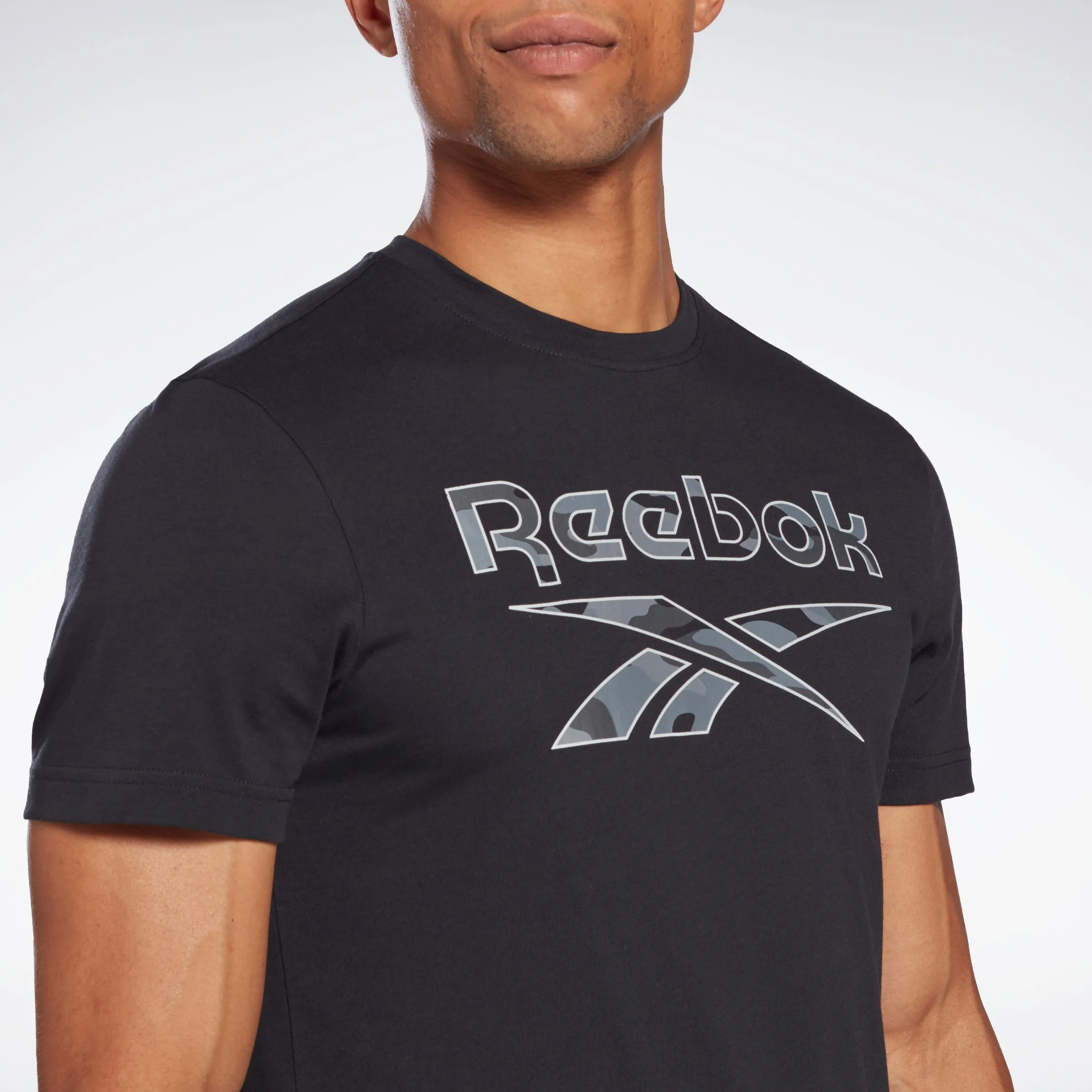 Reebok Apparel Men Reebok Identity Big Logo T-Shirt Black