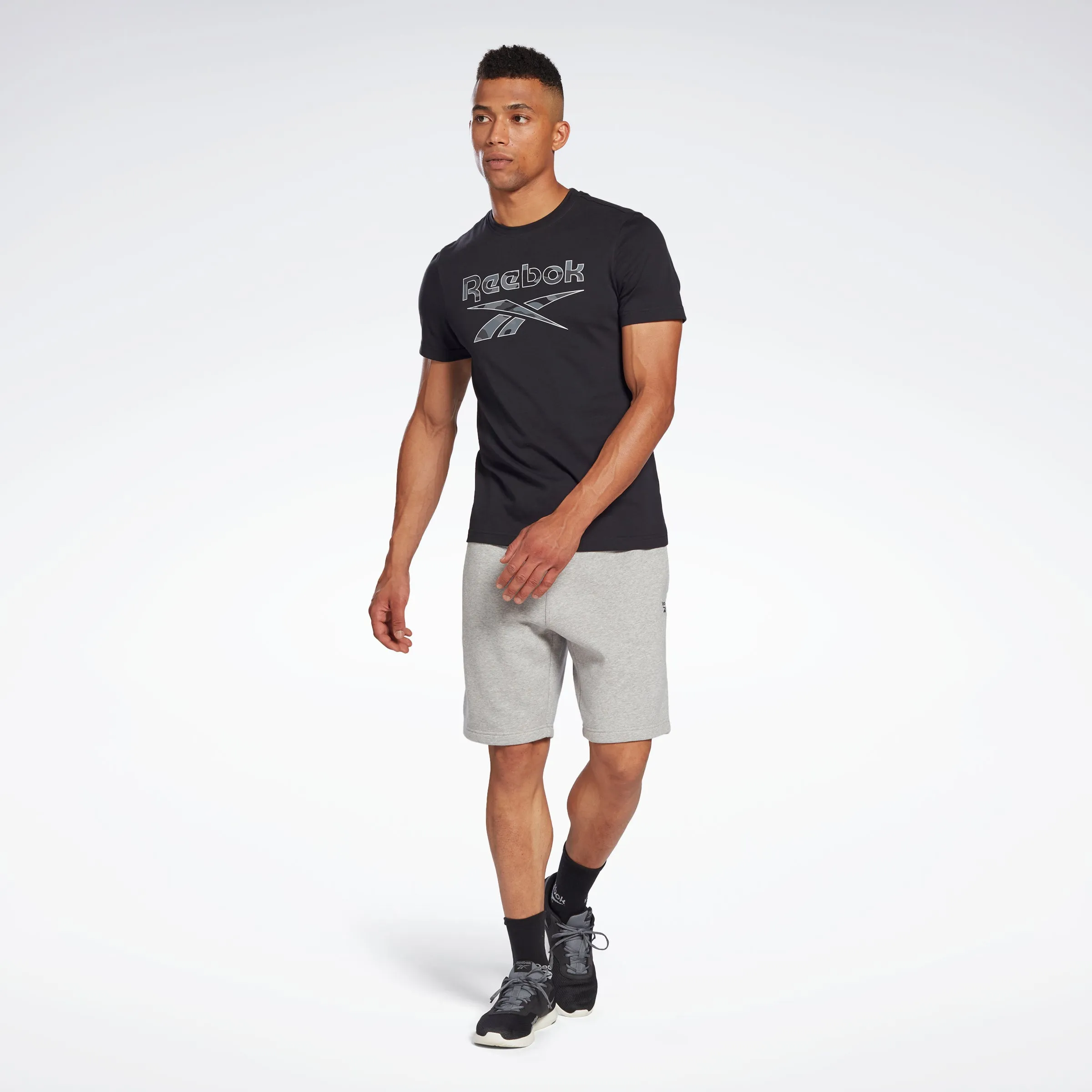 Reebok Apparel Men Reebok Identity Big Logo T-Shirt Black