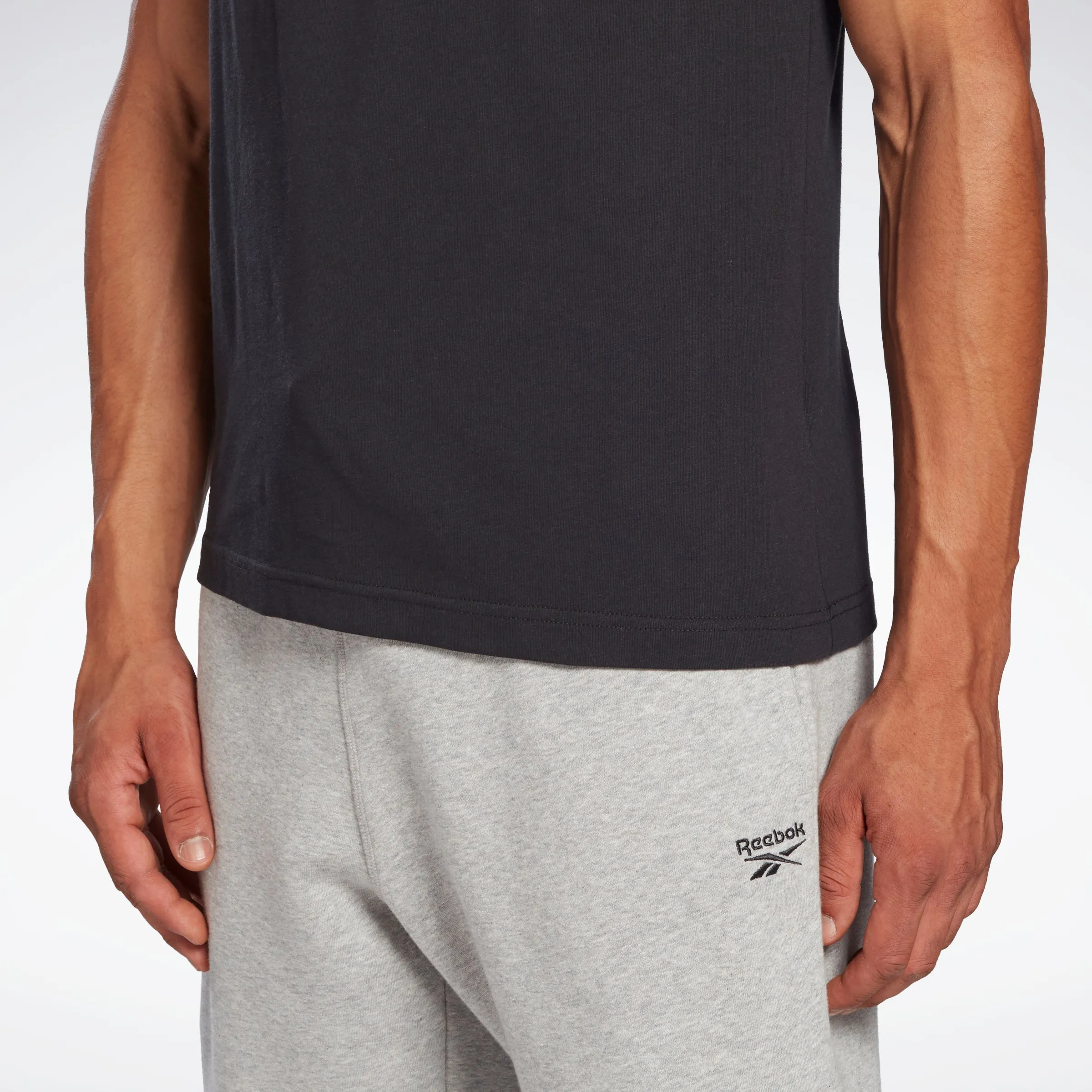 Reebok Apparel Men Reebok Identity Big Logo T-Shirt Black