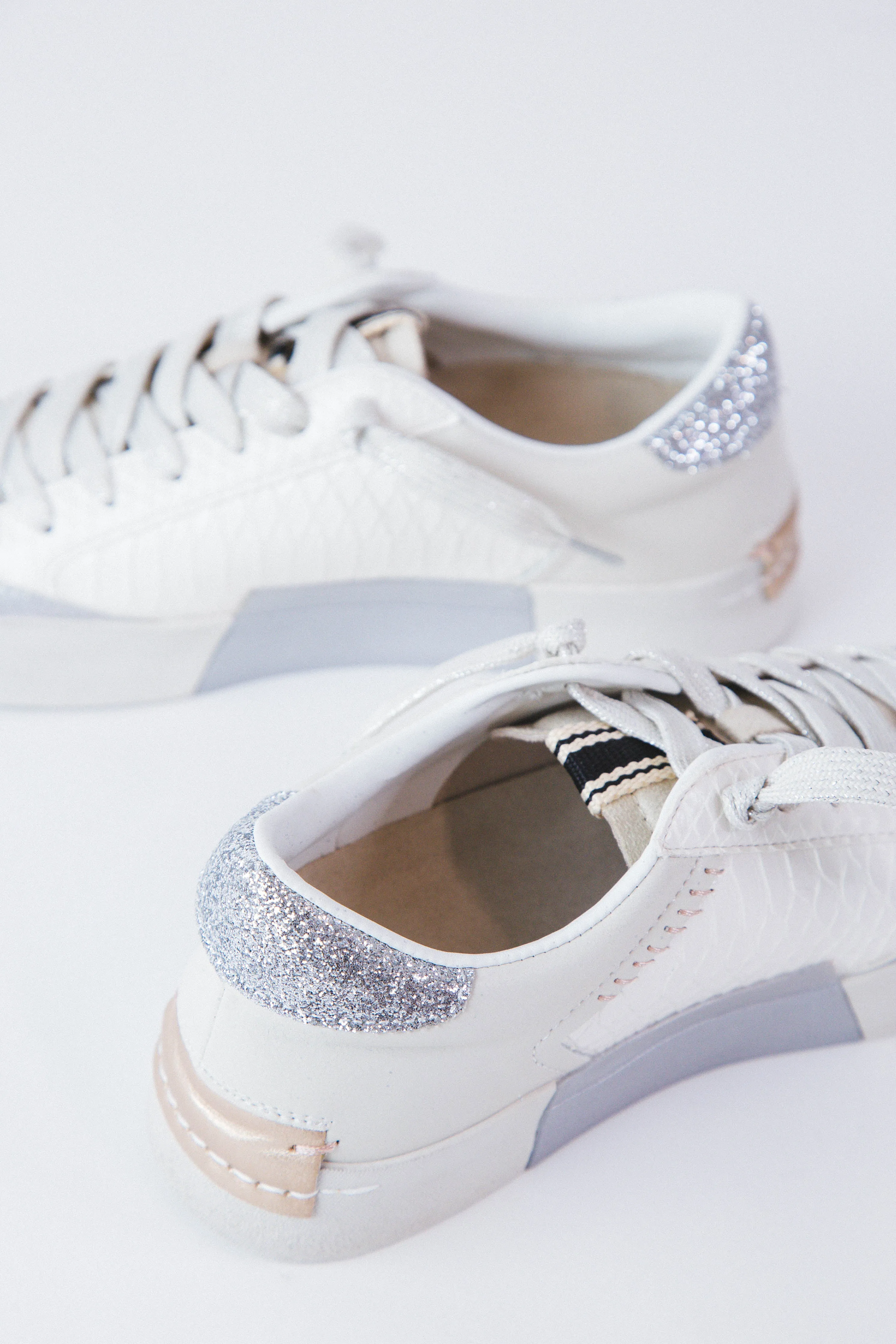Ruby Low Top Sneaker, Bone Snake | ShuShop