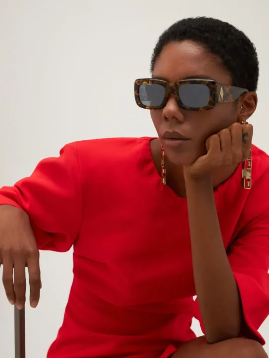 The Attico   Marfa squared acetate sunglasses 