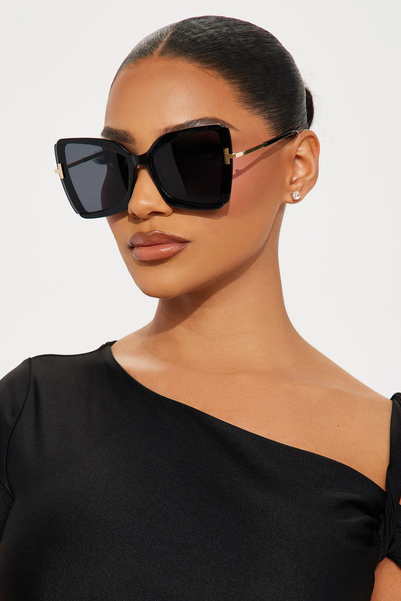 Think Twice About It Sunglasses - Black