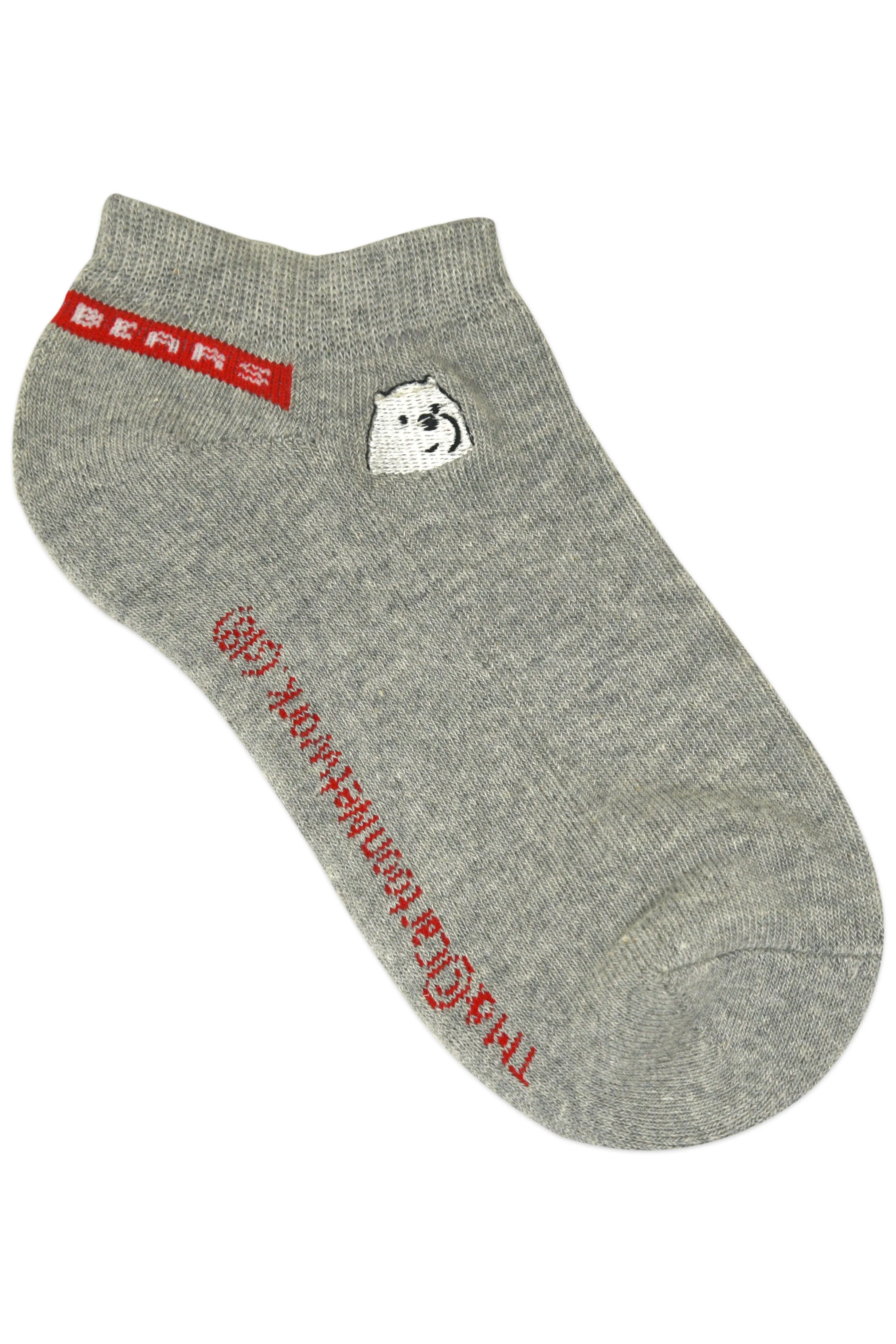 We Bare Bears By Balenzia Low Cut Socks for Kids (Pack of 3 Pairs/1U)(4-6 YEARS)